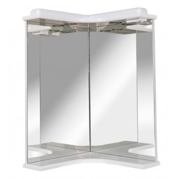 Зеркало Аквародос Глория угловое 45x45 см с подсветкой AP0000505