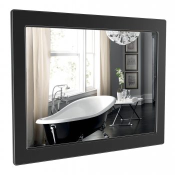 Зеркало Аквародос Беатриче черный патина хром 100 см АР0001851