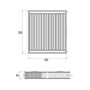 Радиатор стальной Aquatronic 22-К 300х400 боковое подключение №2