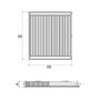 Радиатор стальной Aquatronic 11-К 500х500 боковое подключение №2
