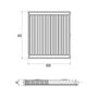 Радиатор стальной Aquatronic 11-К 500х1000 боковое подключение №2