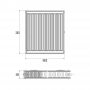 Радиатор стальной Imas 22-К 300х1600 боковое подключение №2