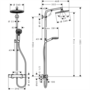 Душевая система с термостатом Hansgrohe Crometta S Showerpipe EcoSmart 240 1JET 27268000 №3