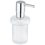 Дозатор жидкого мыла с держателем GROHE Essentials Cube 40756001 №1