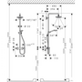 Душевая система с термостатом Hansgrohe Croma Select E 180 2jet Showerpipe 27256400 №3