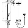 Душевая система с термостатом Hansgrohe Select E 300 3jet Showerpipe 27127400 №3