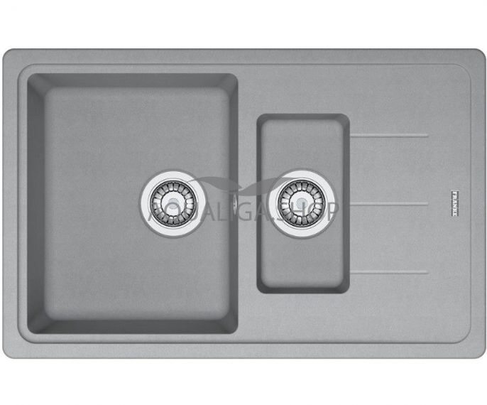 Кухонная мойка гранит BFG 651-78 серый камень 780х500 Franke 114.0565.111