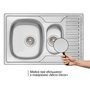 Кухонна мийка Qtap 7850-B Micro Decor 0,8 мм QT7850BMICDEC08 №1