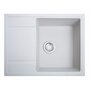 Кухонна гранітна мийка Solid Optima 650x510 біла №1