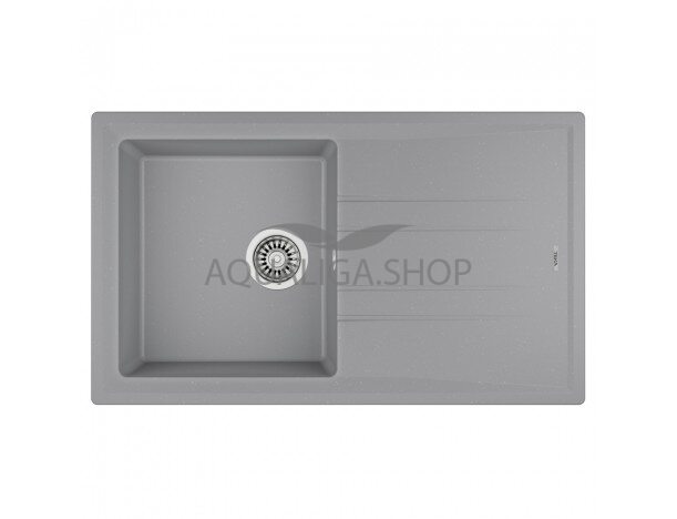 Кухонная мойка 860x510 Teka STONE 50 B-TG 1B 1D серый металлик 115330014
